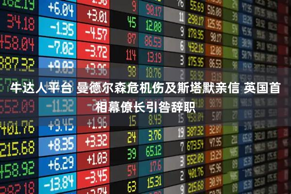 牛达人平台 曼德尔森危机伤及斯塔默亲信 英国首相幕僚长引咎辞职